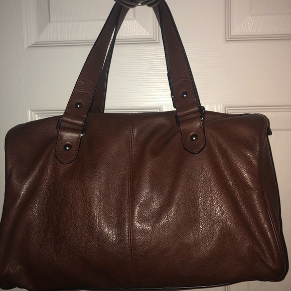 Brown / luggage /walnut leather coach satchel - Picture 5 of 5